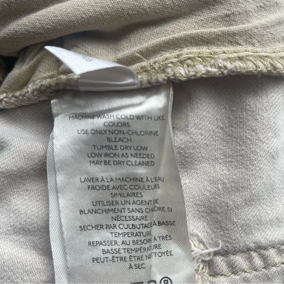 Free People We the Free Khaki High Waist Drawstring Wide Leg Pants 22456 - Picture 9 of 13